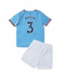 Manchester City Ruben Dias #3 Heimtrikotsatz für Kinder 2022-23 Kurzarm (+ Kurze Hosen)